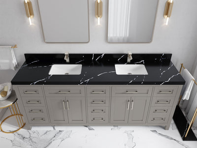Cambridge 84 in. W x 22 in. D Double Sink Bathroom Vanity - Willow Bath and Vanity