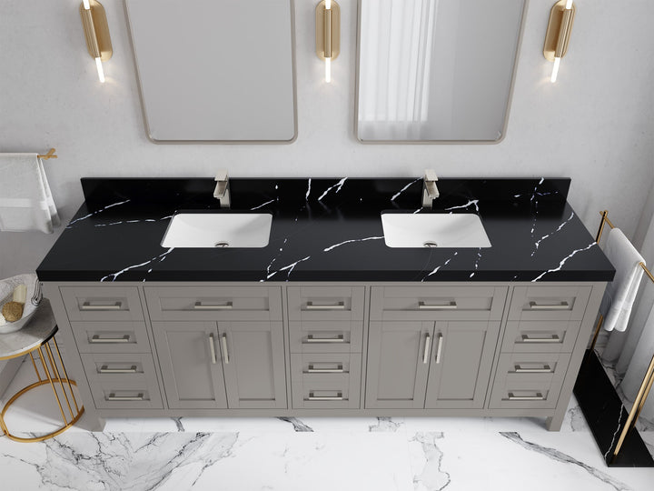 Cambridge 84 in. W x 22 in. D Double Sink Bathroom Vanity - photo 33