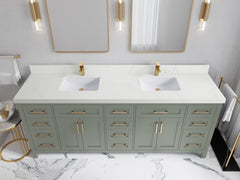 Cambridge 84 in. W x 22 in. D Double Sink Bathroom Vanity - photo 30