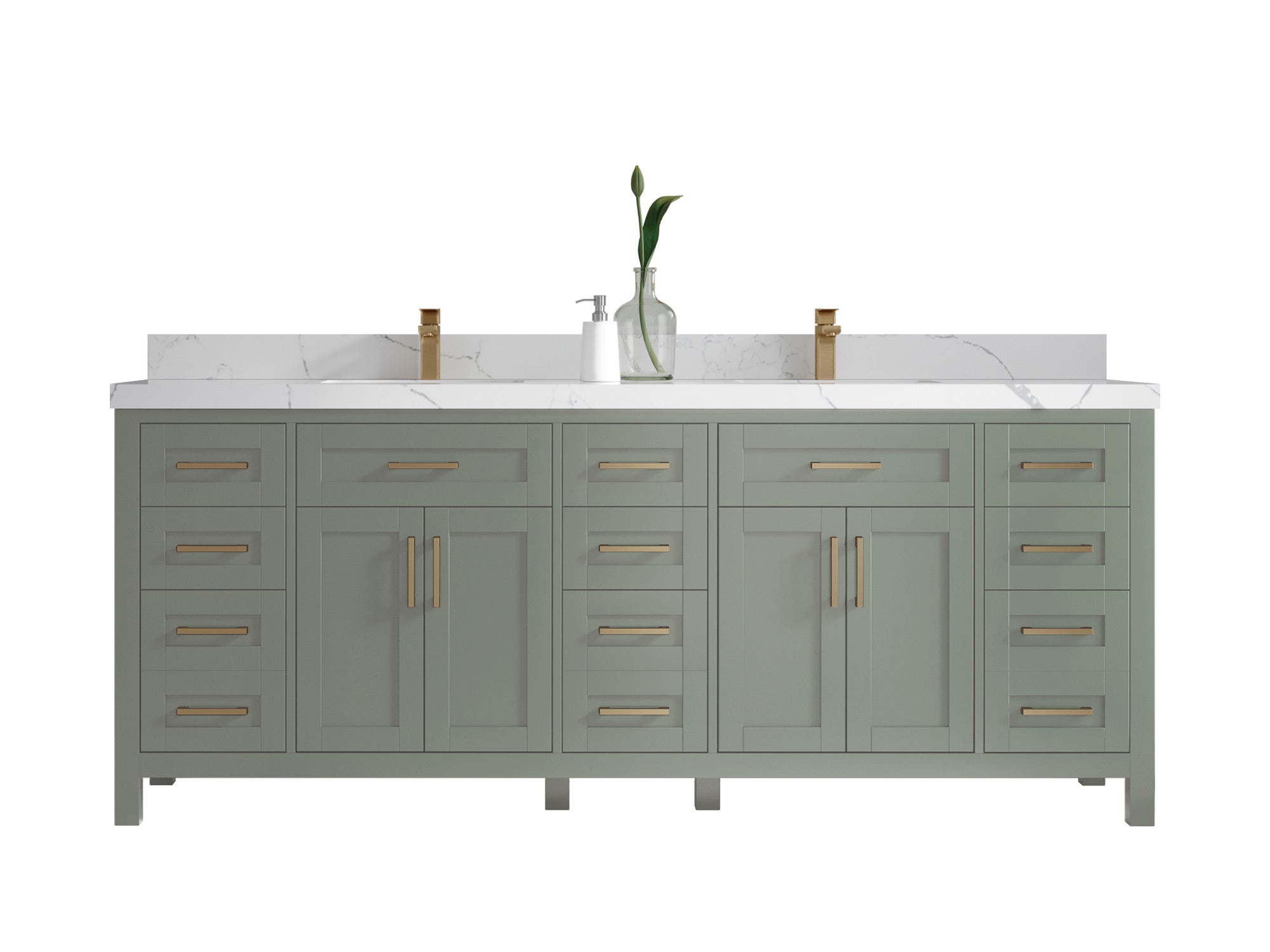 Cambridge 84 in. W x 22 in. D Double Sink Bathroom Vanity - Willow Bath and Vanity