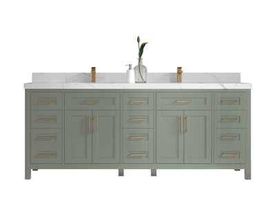 Cambridge 84 in. W x 22 in. D Double Sink Bathroom Vanity - Willow Bath and Vanity