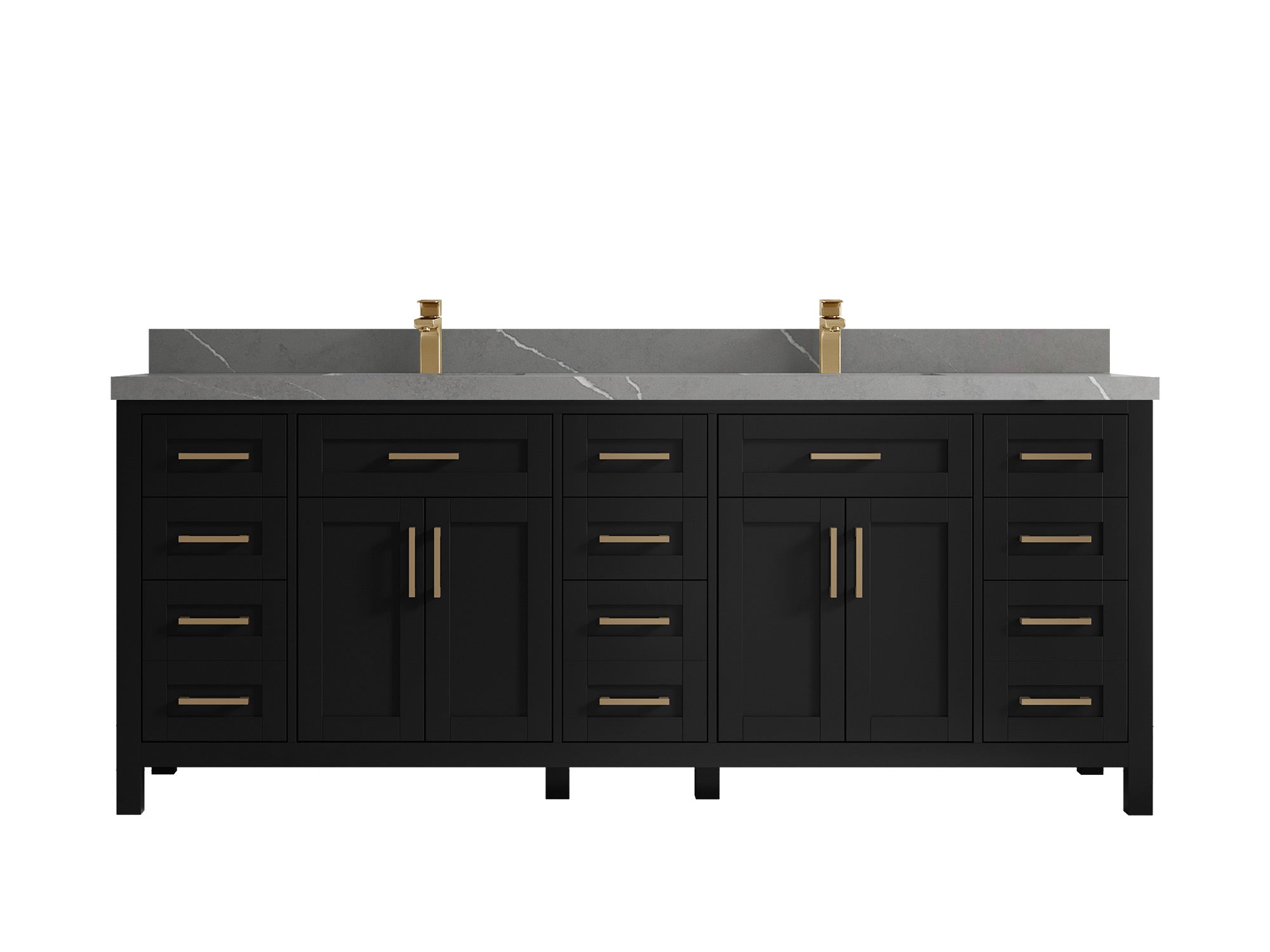 Cambridge 84 in. W x 22 in. D Double Sink Bathroom Vanity - Willow Bath and Vanity