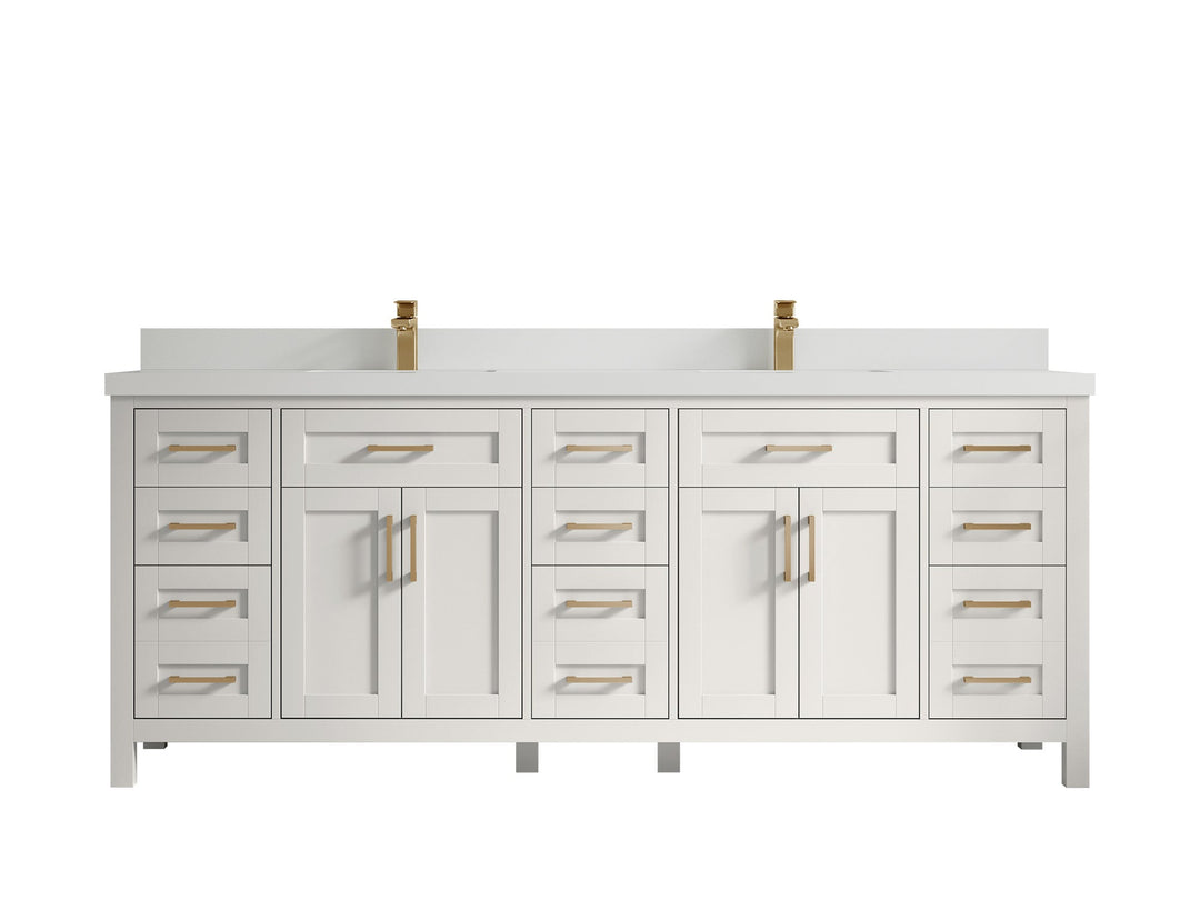 Cambridge 84 in. W x 22 in. D Double Sink Bathroom Vanity - Willow Bath and Vanity