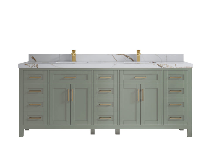 Cambridge 84 in. W x 22 in. D Double Sink Bathroom Vanity - photo 19