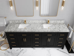 Cambridge 84 in. W x 22 in. D Double Sink Bathroom Vanity - photo 22