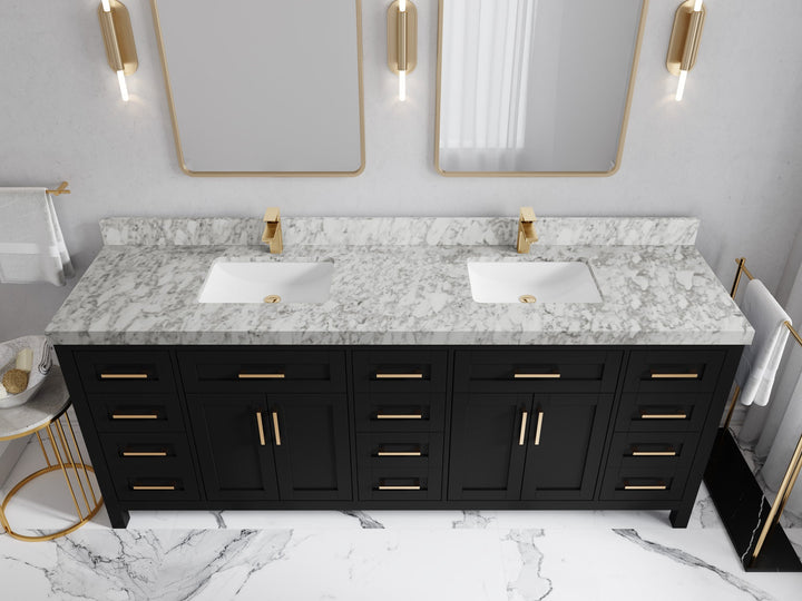 Cambridge 84 in. W x 22 in. D Double Sink Bathroom Vanity - photo 27