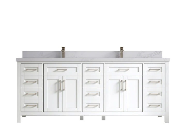 Cambridge 84 in. W x 22 in. D Double Sink Bathroom Vanity - photo 23