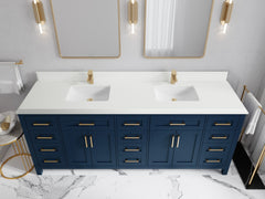 Cambridge 84 in. W x 22 in. D Double Sink Bathroom Vanity - photo 23
