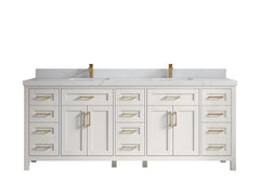 Cambridge 84 in. W x 22 in. D Double Sink Bathroom Vanity - photo 44
