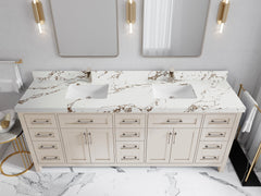 Cambridge 84 in. W x 22 in. D Double Sink Bathroom Vanity - photo 33