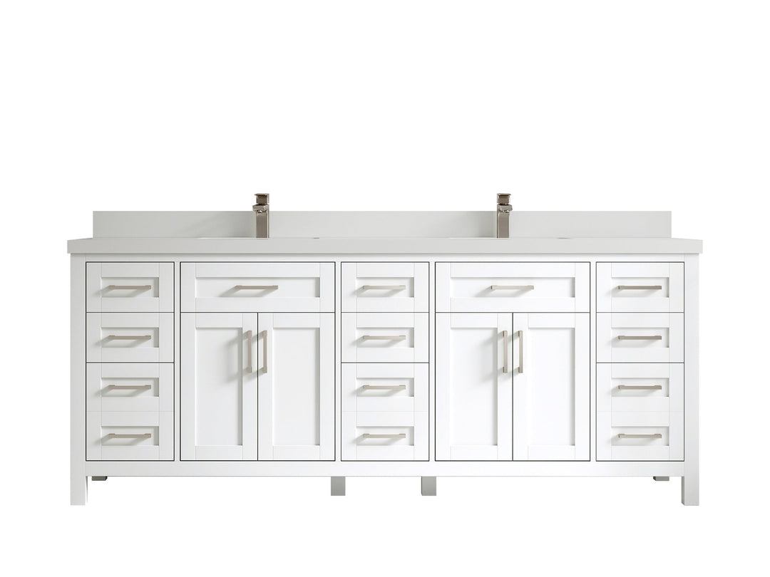Cambridge 84 in. W x 22 in. D Double Sink Bathroom Vanity - Willow Bath and Vanity