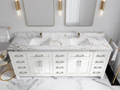 Cambridge 84 in. W x 22 in. D Double Sink Bathroom Vanity - photo 37