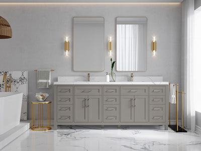 Cambridge 84 in. W x 22 in. D Double Sink Bathroom Vanity - Willow Bath and Vanity