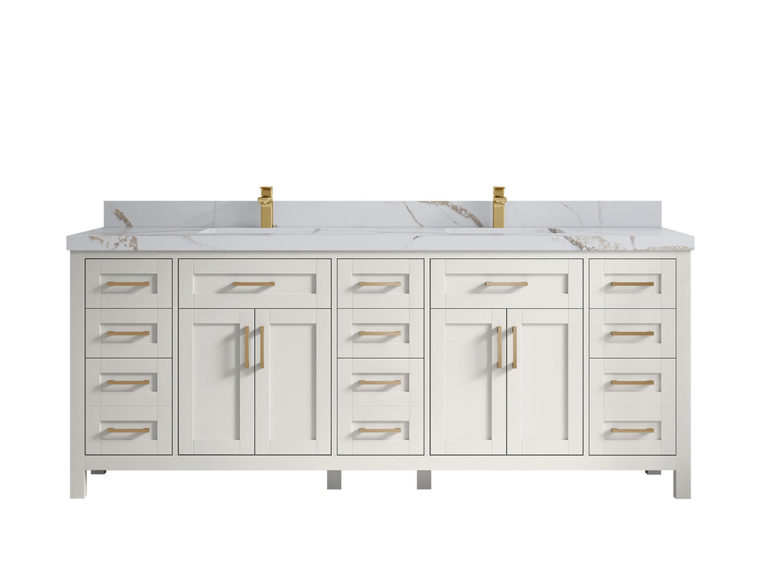 Cambridge 84 in. W x 22 in. D Double Sink Bathroom Vanity - Willow Bath and Vanity