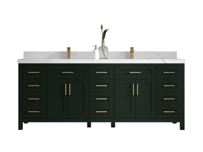 Cambridge 84 in. W x 22 in. D Double Sink Bathroom Vanity - Willow Bath and Vanity