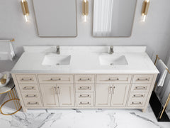 Cambridge 84 in. W x 22 in. D Double Sink Bathroom Vanity - photo 25