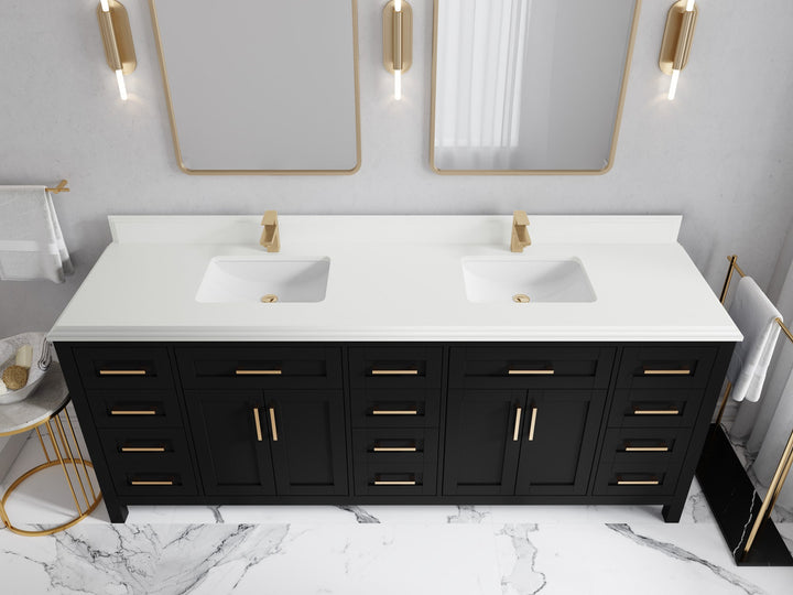 Cambridge 84 in. W x 22 in. D Double Sink Bathroom Vanity - photo 35