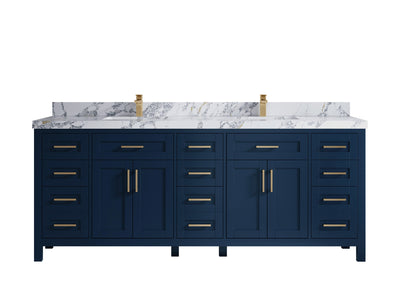 Cambridge 84 in. W x 22 in. D Double Sink Bathroom Vanity - Willow Bath and Vanity