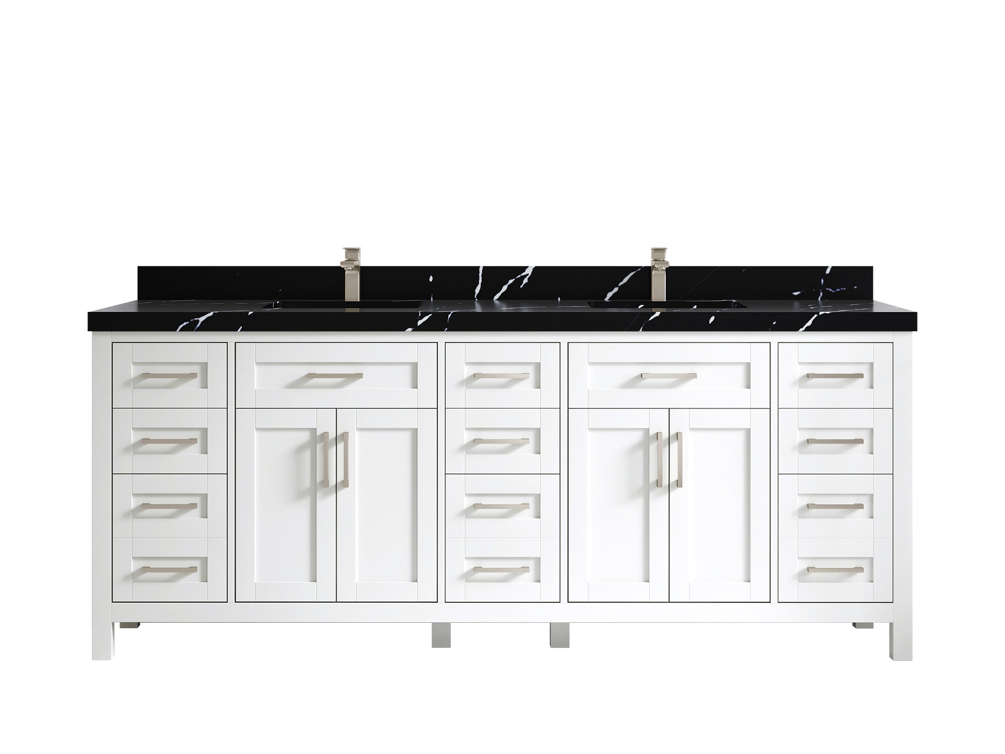 Cambridge 84 in. W x 22 in. D Double Sink Bathroom Vanity - Willow Bath and Vanity