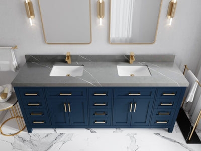 Cambridge 84 in. W x 22 in. D Double Sink Bathroom Vanity - Willow Bath and Vanity