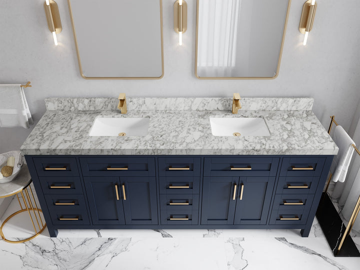 Cambridge 84 in. W x 22 in. D Double Sink Bathroom Vanity - photo 22