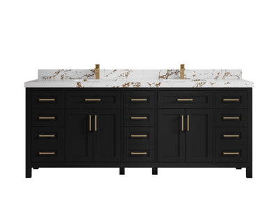 Cambridge 84 in. W x 22 in. D Double Sink Bathroom Vanity - Willow Bath and Vanity