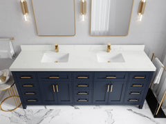Cambridge 84 in. W x 22 in. D Double Sink Bathroom Vanity - photo 27