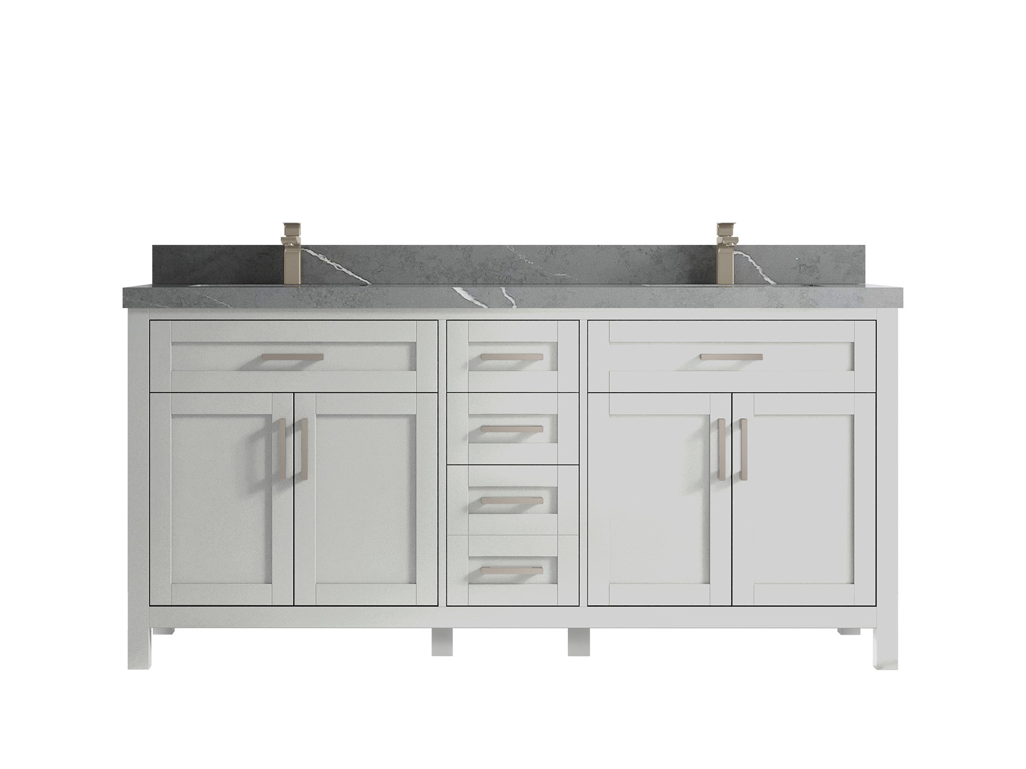Cambridge 84 in. W x 22 in. D Double Sink Bathroom Vanity - Willow Bath and Vanity