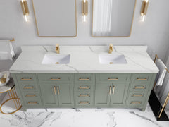Cambridge 84 in. W x 22 in. D Double Sink Bathroom Vanity - photo 14