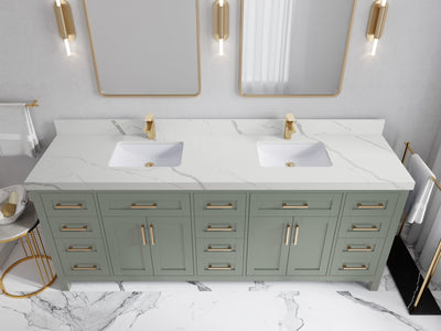 Cambridge 84 in. W x 22 in. D Double Sink Bathroom Vanity - Willow Bath and Vanity