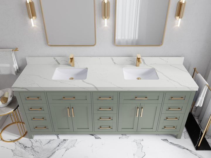 Cambridge 84 in. W x 22 in. D Double Sink Bathroom Vanity - photo 20