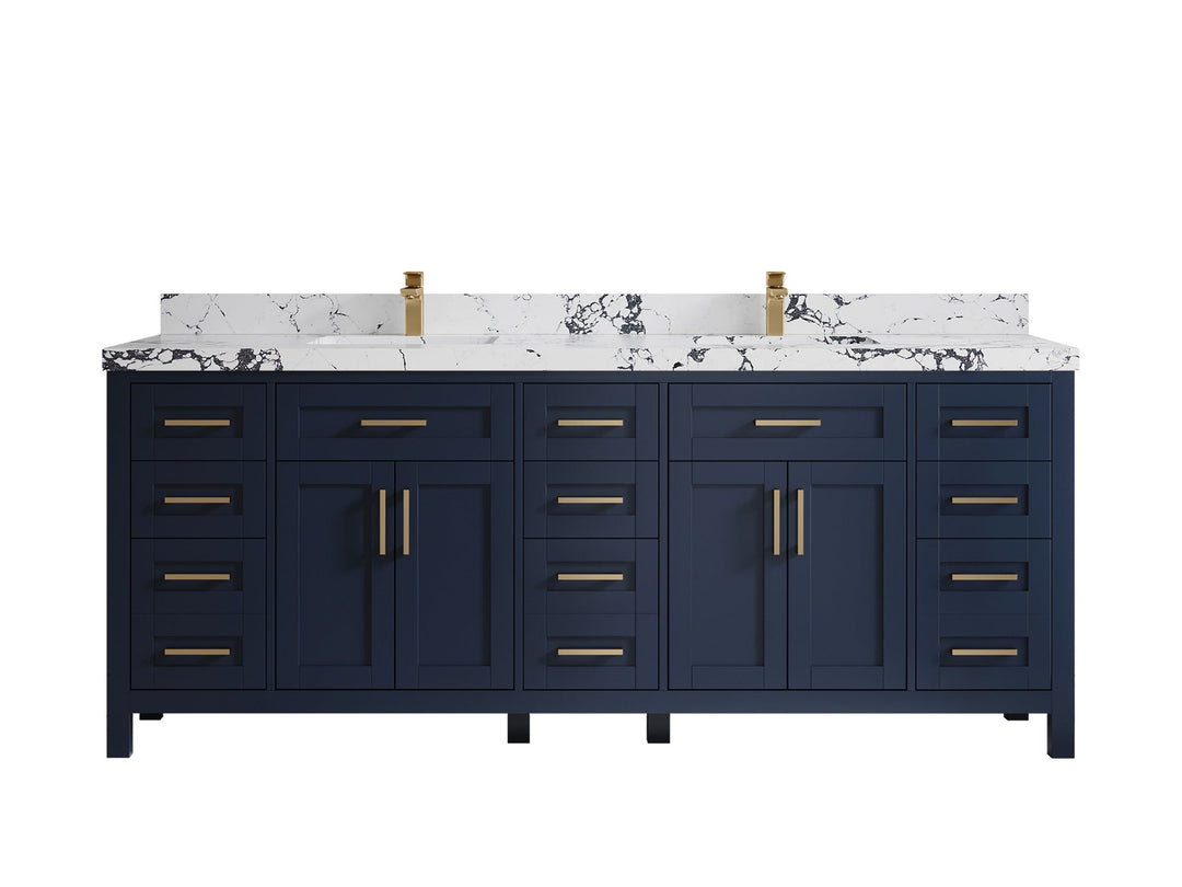 Cambridge 84 in. W x 22 in. D Double Sink Bathroom Vanity - Willow Bath and Vanity