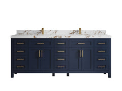 Cambridge 84 in. W x 22 in. D Double Sink Bathroom Vanity - photo 34