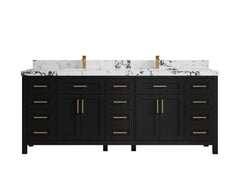 Cambridge 84 in. W x 22 in. D Double Sink Bathroom Vanity - photo 41