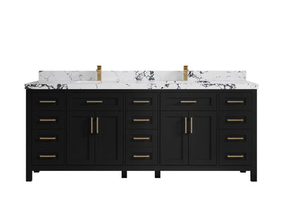 Cambridge 84 in. W x 22 in. D Double Sink Bathroom Vanity - Willow Bath and Vanity