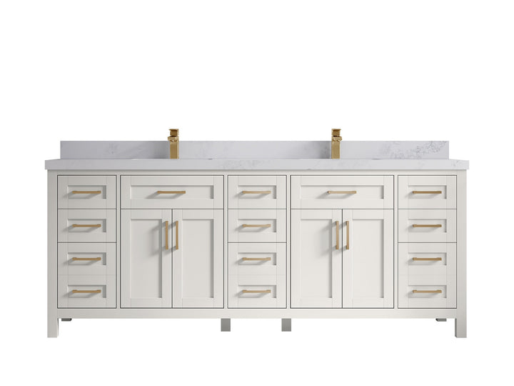 Cambridge 84 in. W x 22 in. D Double Sink Bathroom Vanity - photo 17