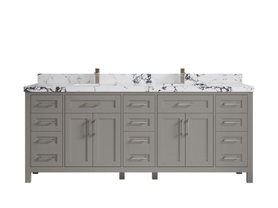 Cambridge 84 in. W x 22 in. D Double Sink Bathroom Vanity - Willow Bath and Vanity