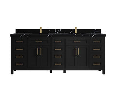 Cambridge 84 in. W x 22 in. D Double Sink Bathroom Vanity - photo 9