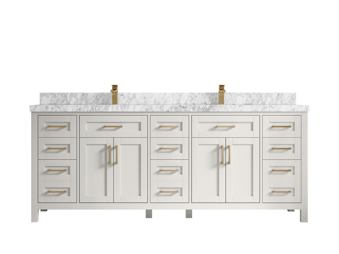 Cambridge 84 in. W x 22 in. D Double Sink Bathroom Vanity - Willow Bath and Vanity