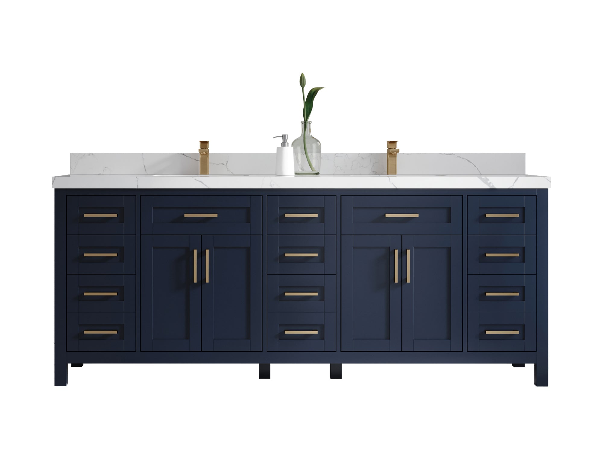 Cambridge 84 in. W x 22 in. D Double Sink Bathroom Vanity - Willow Bath and Vanity