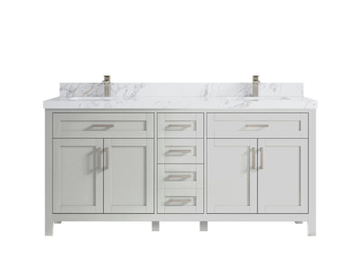 Cambridge 84 in. W x 22 in. D Double Sink Bathroom Vanity - Willow Bath and Vanity