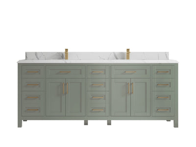 Cambridge 84 in. W x 22 in. D Double Sink Bathroom Vanity - Willow Bath and Vanity