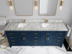 Cambridge 84 in. W x 22 in. D Double Sink Bathroom Vanity - photo 15