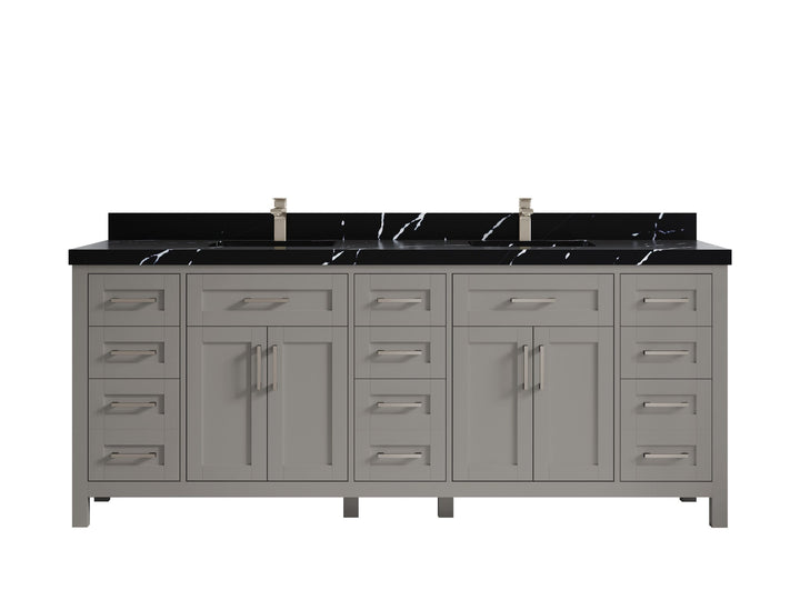 Cambridge 84 in. W x 22 in. D Double Sink Bathroom Vanity - photo 34