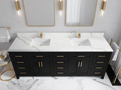 Cambridge 84 in. W x 22 in. D Double Sink Bathroom Vanity - photo 26