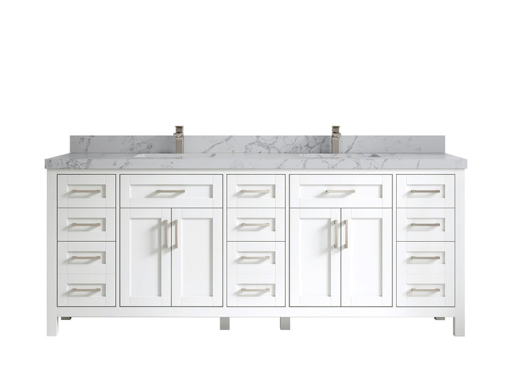 Cambridge 84 in. W x 22 in. D Double Sink Bathroom Vanity - photo 49