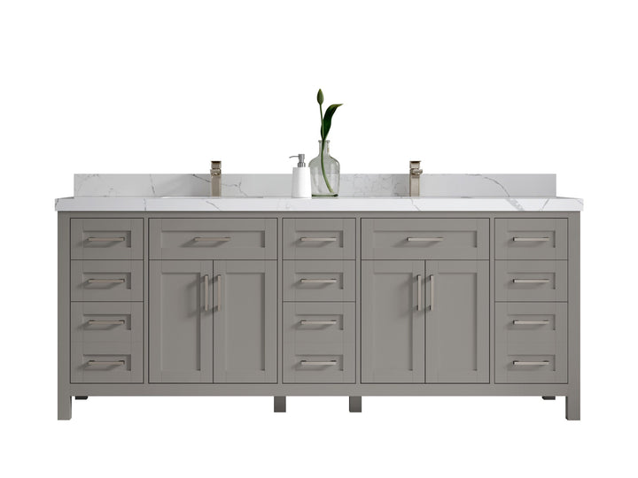 Cambridge 84 in. W x 22 in. D Double Sink Bathroom Vanity - photo 1