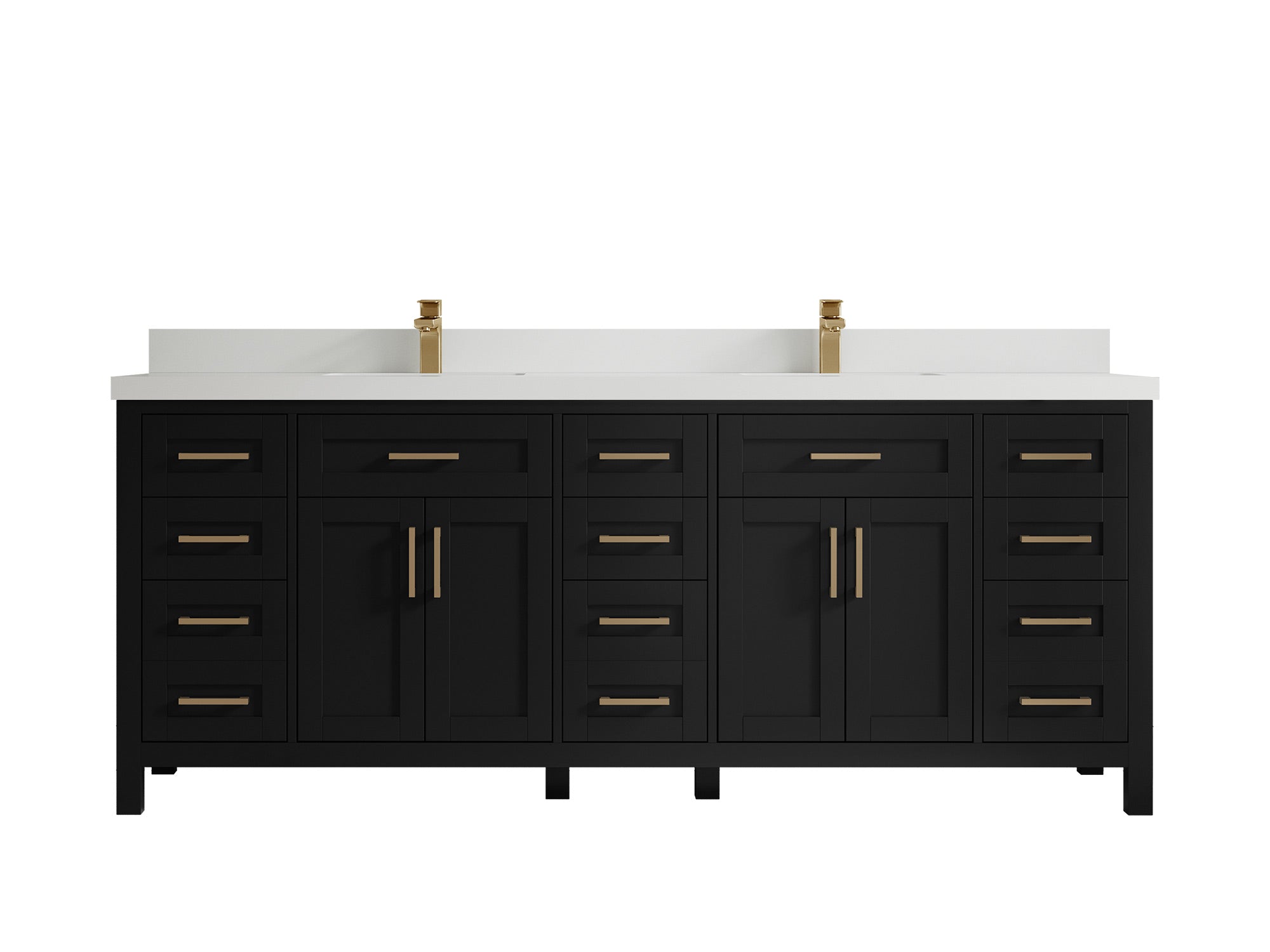 Cambridge 84 in. W x 22 in. D Double Sink Bathroom Vanity - Willow Bath and Vanity