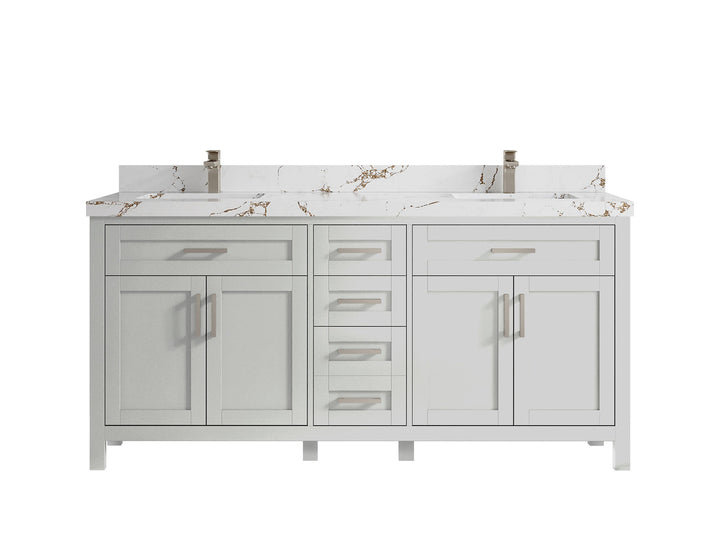Cambridge 84 in. W x 22 in. D Double Sink Bathroom Vanity - photo 44