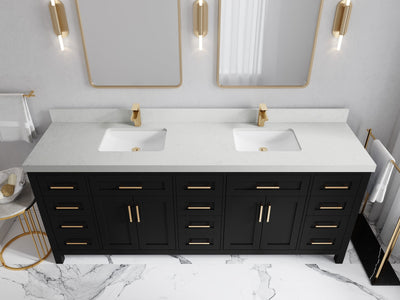 Cambridge 84 in. W x 22 in. D Double Sink Bathroom Vanity - Willow Bath and Vanity